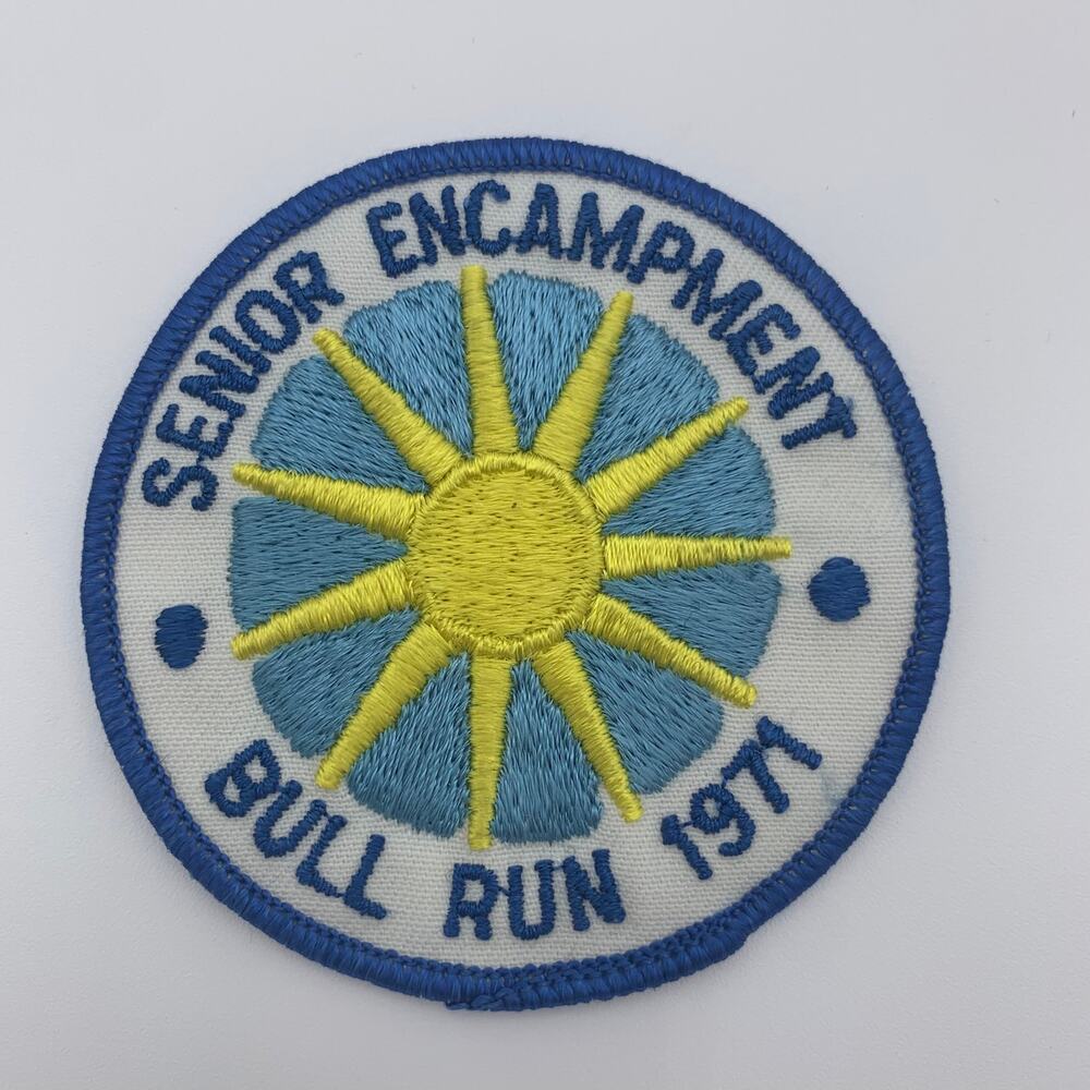 Girl Scout Patch - Senior Encampment Bull‎ Run 1971 - Vintage